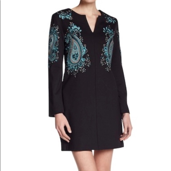 NWT $350 JUICY COUTURE PONTE EMBROIDERED DRESS - Picture 1 of 8